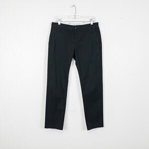 Deus Ex Machino Men's Ford Pants Chinos in Black Cotton size 30